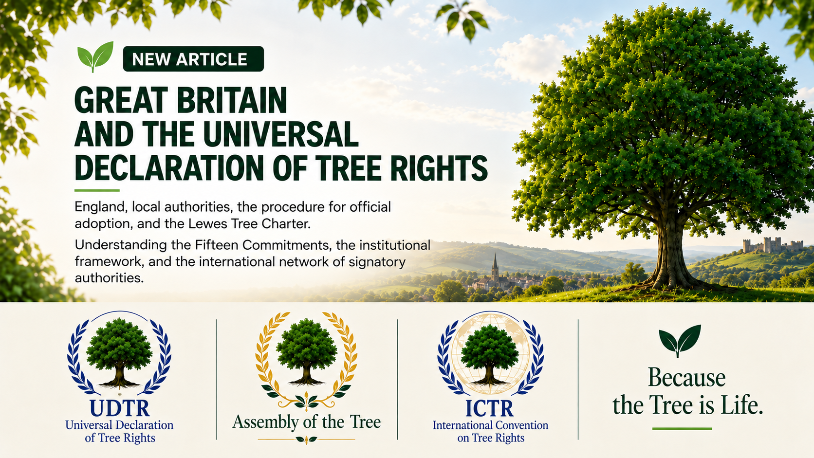 Great Britain and the Universal Declaration of Tree Rights — England, local authorities, the Fifteen Commitments and the Lewes Tree Charter